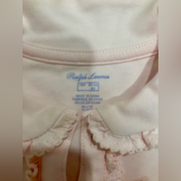 Ralph Lauren pink ruffle dress set with bloomers 18M - Picture 9 of 11